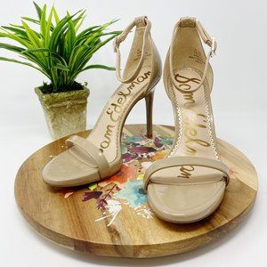 Sam Edelman Nude Patent Leather Ariella Heels 6.5